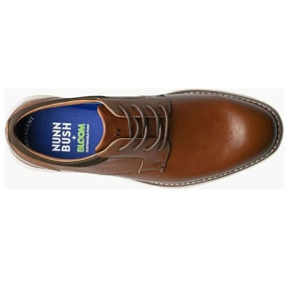 Nunn Bush Chase Plain Toe Oxford Dress Sneaker Shoes Cognac ,11M - Picture 8 of 10